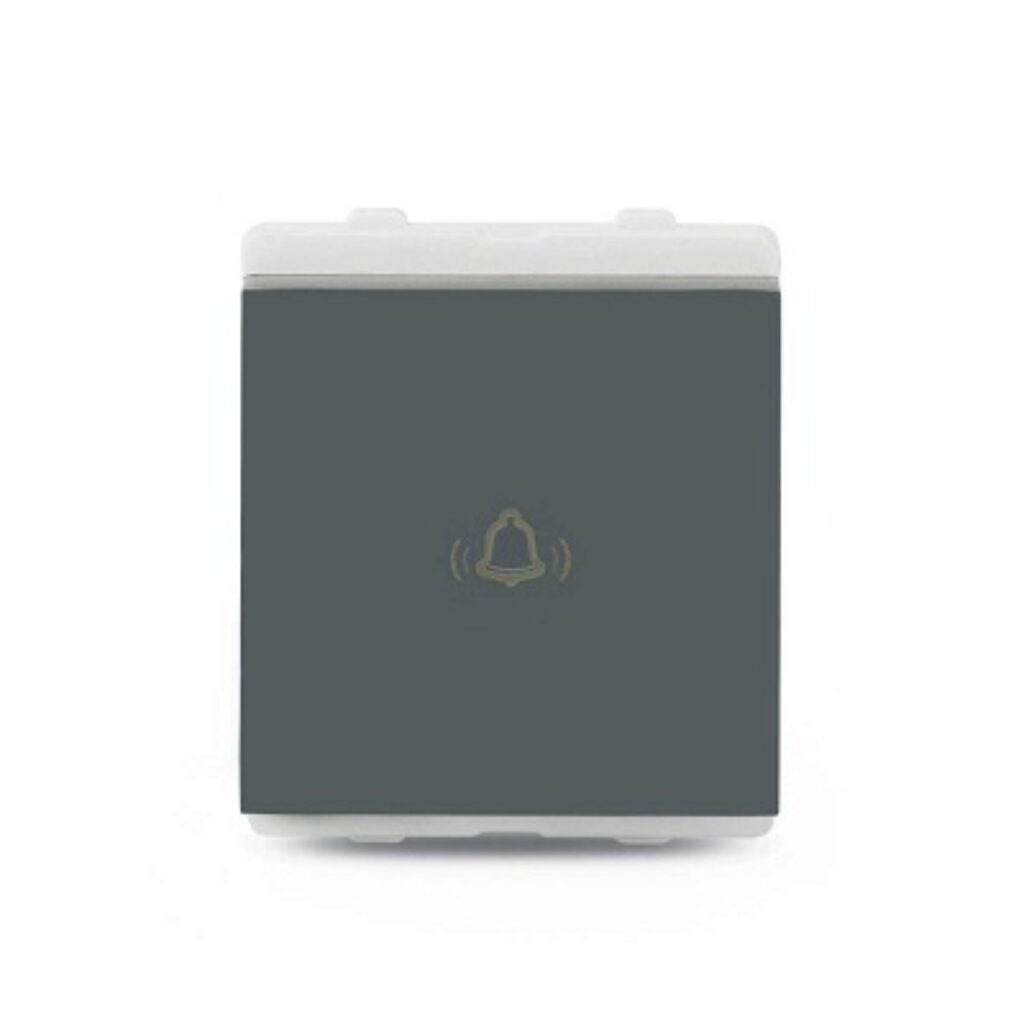 Schneider Electric Livia-10A 2 module Bell Push - Dark Grey (Pack of 10)