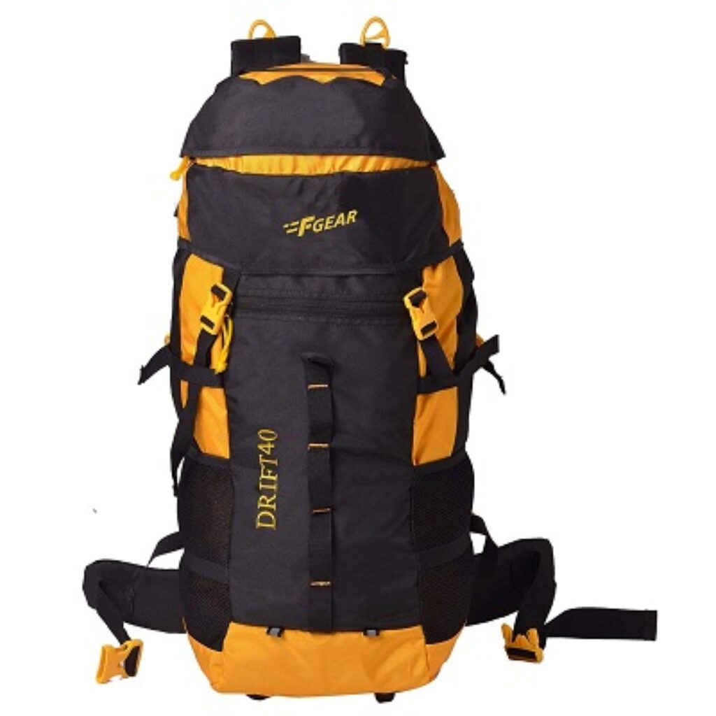 F Gear Drift Black, Yellow 40 liter Rucksack (2638)