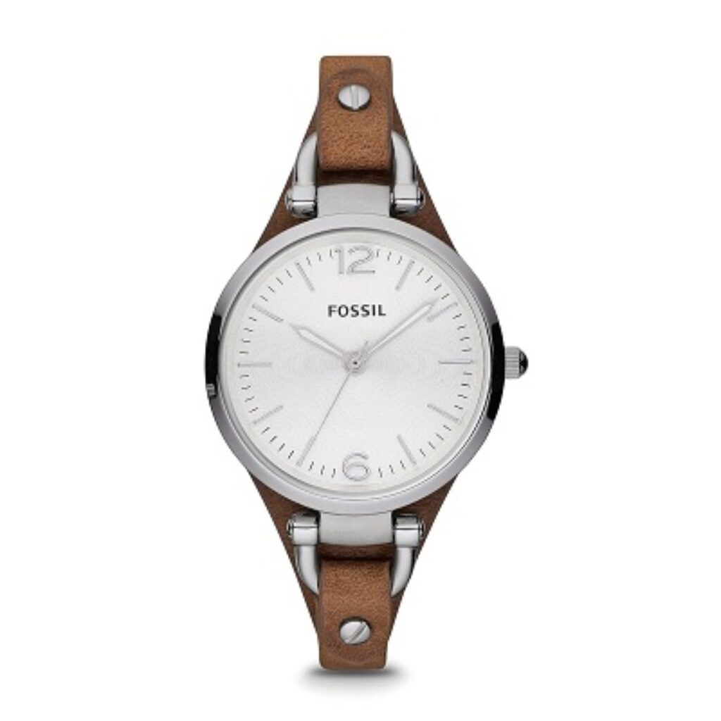 Fossil Georgia Analog Silver Dial Women's Watch