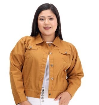 FUNDAY FASHION Plue Size Full Sleeve Solid Women Casual Jacket