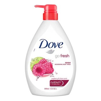 Dove Renewing Raspberry Body Wash with Lime Pump Bottle