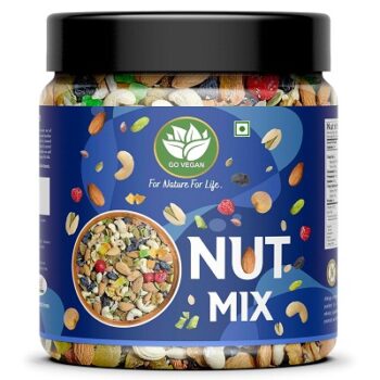 Go Vegan Premium Healthy Nutmix 1kg, Dried Almonds