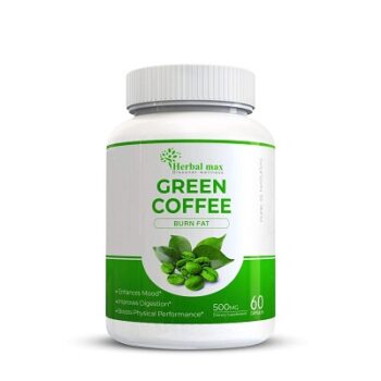 Herbal max Green Coffee Extract Capsule with Chlorogenic Acid for Men & Women