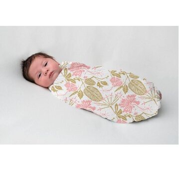 Kiddery Swaddle Wraps (Flower) | 100% Cotton Muslin