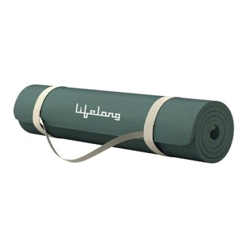 Lifelong Yoga mat for Women & Men EVA Material 4mm Anti-Slip Yoga Mat