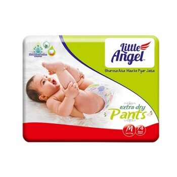 Little Angel Extra Dry Baby Pants Diaper, Medium (M) Size,
