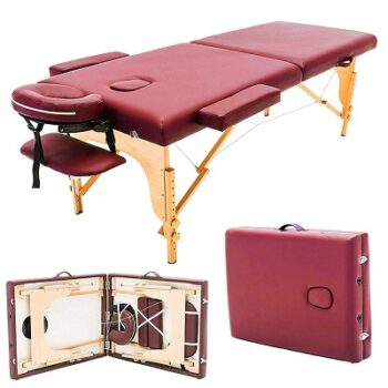 Oriley Foldable Massage Table Memory foam More