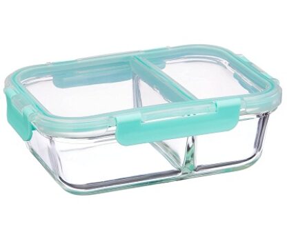 Amazon Brand - Solimo Microwave Safe Two Compartment Lunch Box
