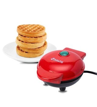 JIALTO Mini Waffle Maker 4 Inch