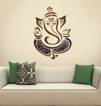 Decals Design 'Modern Elegant Ganesha God' Wall Sticker