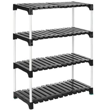 Amazon Brand - Solimo Plastic Multipurpose Rack For Shoes And Clothes