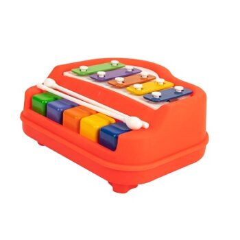 Toypoint 2 in 1 Small Piano Xylophone Musical Toy