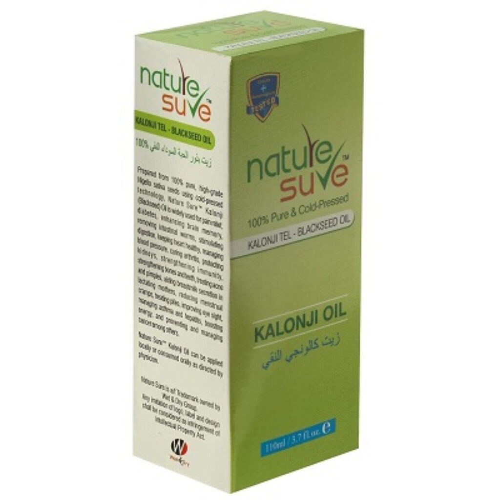 Nature Sure Kalonji Oil (Black Seed Oil) Cold Pressed-110ml