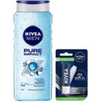 NIVEA Men Pure Impact Shower Gel, 500ml