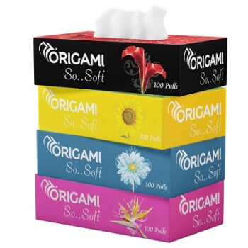 Origami 2 Ply Facial Tissue Box | Car Tissue
