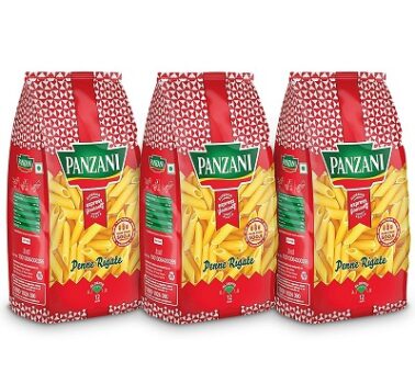 PANZANI Express Penne Rigate Pasta, 3 x 400 g (Pack of 3)