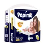 Papimo Baby Diaper Pants with Aloe Vera, Small (4 - 8 kg), 78 Count