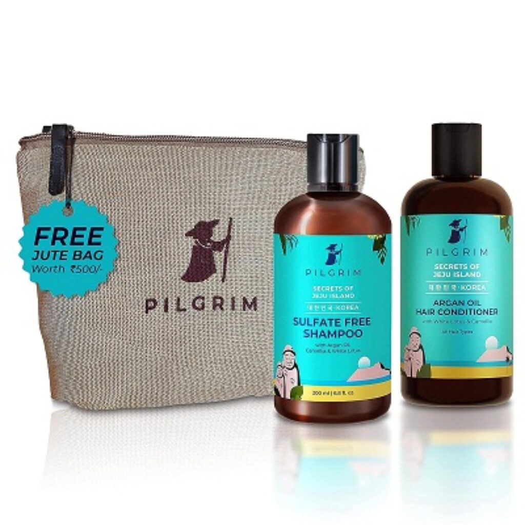 PILGRIM Korean Anti-Frizz Hair Care Set with Sulphate