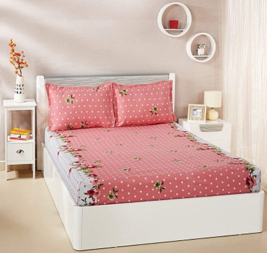 Amazon Brand - Solimo Polyester Paradise Pink