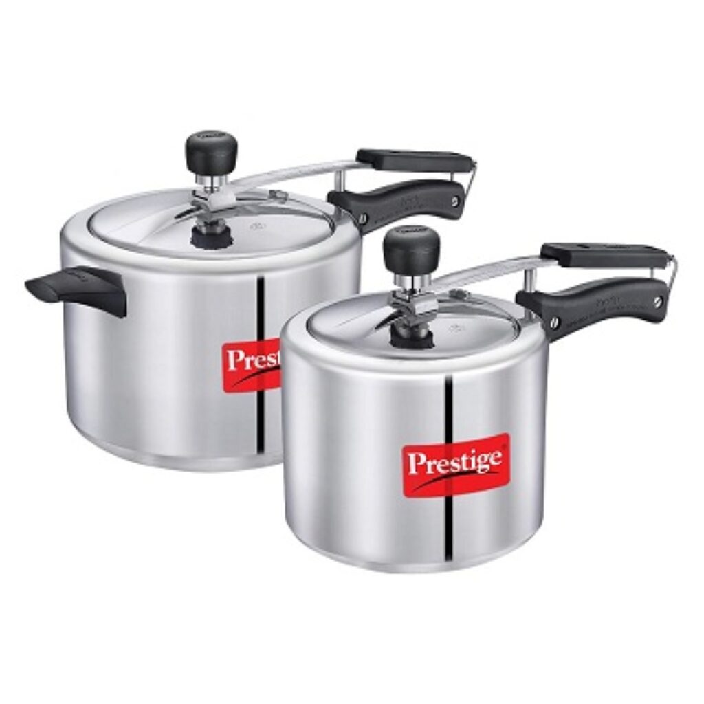 Prestige 3L+ 2 Litres Nakshatra inner Lid Aluminium combo