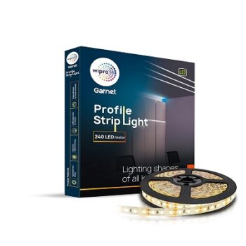 wipro 80w Profile Strip with 240 LED/Mtr, Warmwhite (Pack of 1)