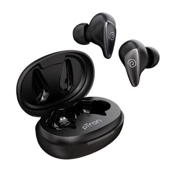 PTron Bassbuds Wave ENC Bluetooth 5.3 Wireless Headphones