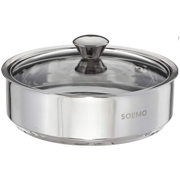 Amazon Brand - Solimo STAINLESS STEEL INSULATED SOLID ROTI SERVER, 1.1 L, SILVER