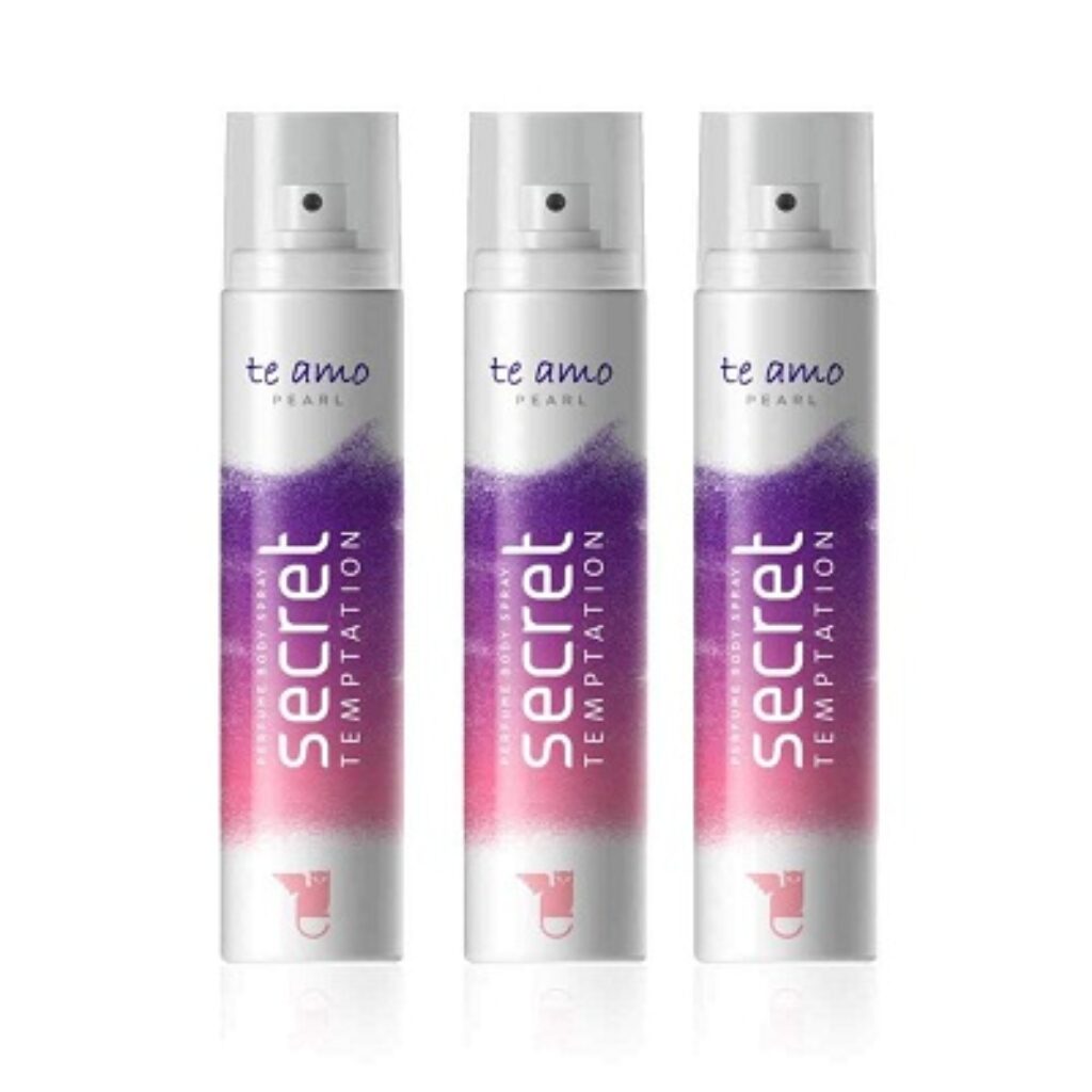 Secret Temptation Te Amo Pearl Perfume Body Spray Combo