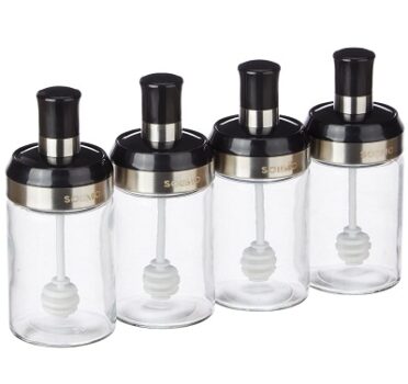 Amazon Brand - Solimo Borosilicate Glass Sauce Jar