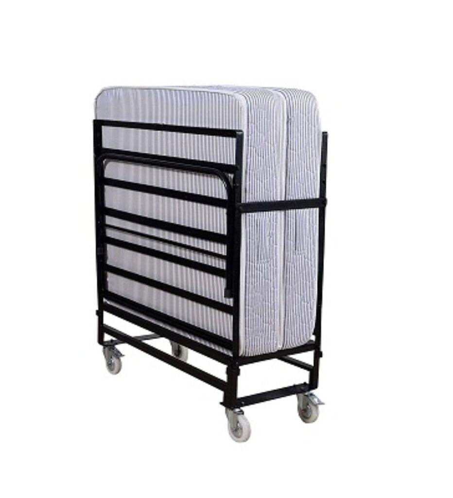 Springtek Rollaway Foam and Wrought Iron Metal Folding Single Bed