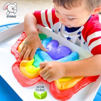 Storio Fruit-Scented Multicolor DIY Magic Toy Slime Clay Gel Jelly Putty Set