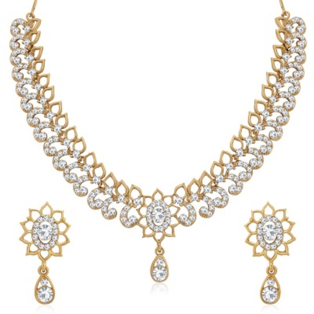 Sukkhi Glossy Mehandi Gold Plated Wedding Jewellery