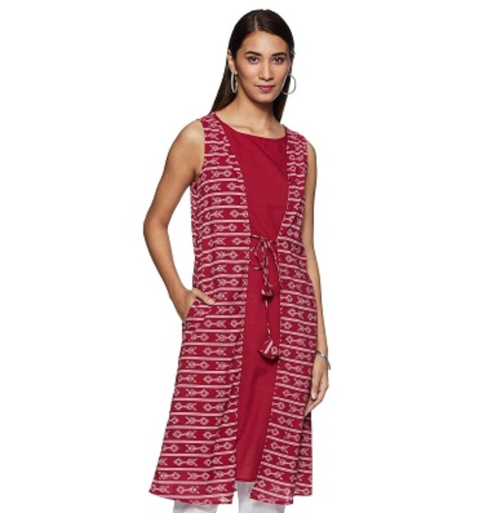 Amazon Brand - Tavasya Women's Cotton 0 Kurti