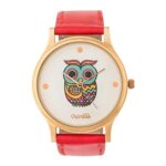 Chumbak Teal Classic Owl Women's Wrist Watch - Red