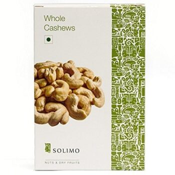 Amazon Brand - Solimo Premium Whole Cashews, 250 g