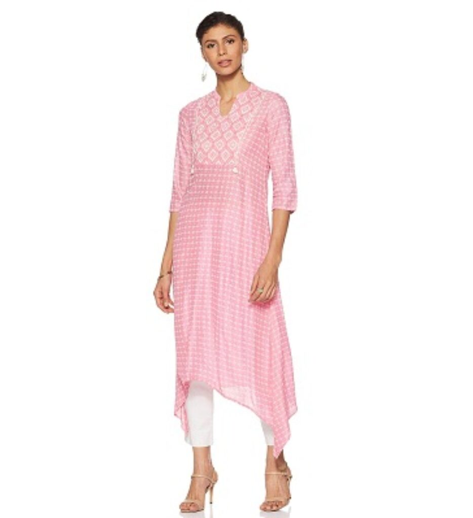 Rangriti Women's Rayon A-Line Kurta