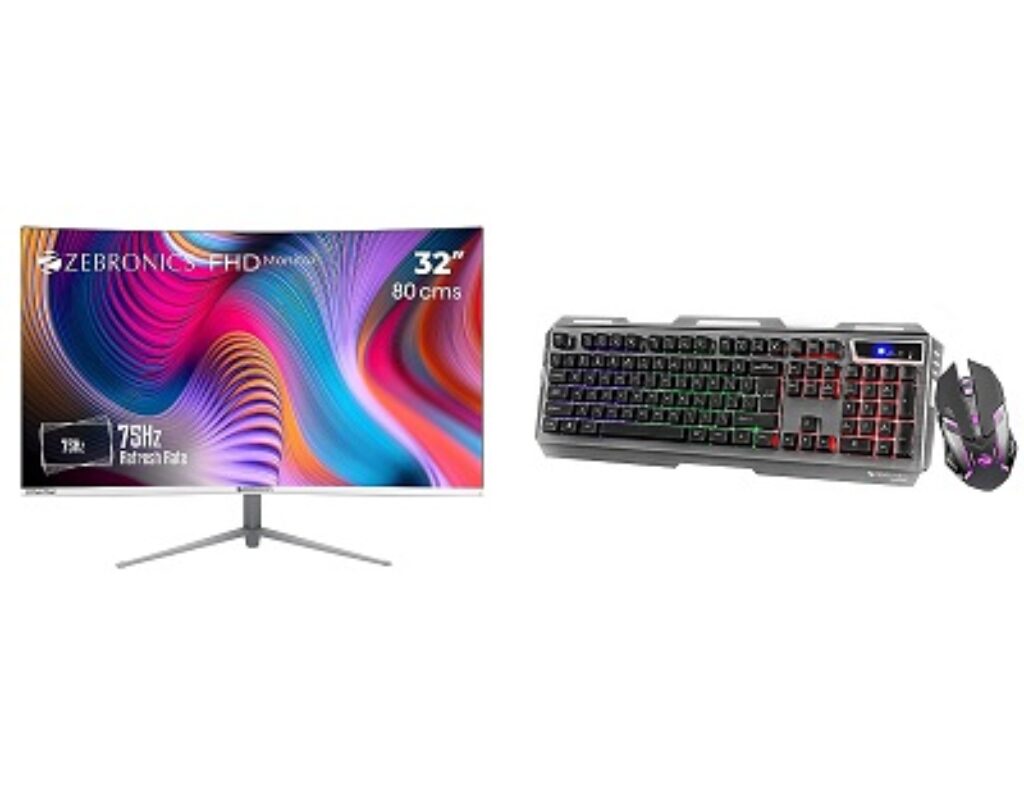 ZEBRONICS AC32FHD LED Curved 75Hz