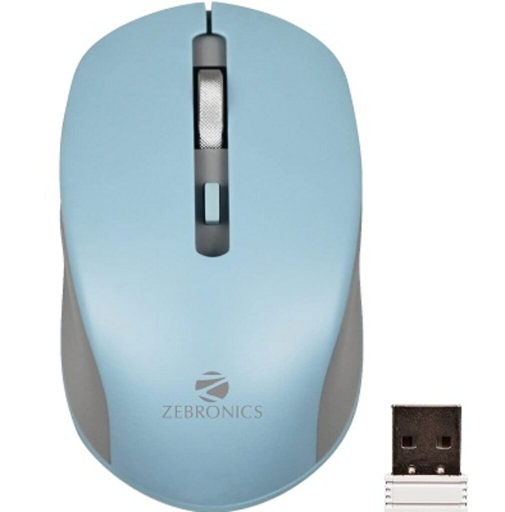 ZEBRONICS Zeb-Jaguar Wireless Mouse, 2.4GHz with USB Nano Receiver