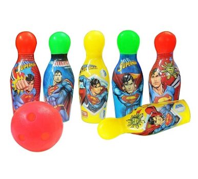 Zitto Superman Bowling Set Plastic 6 Pins