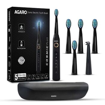 AGARO COSMIC PLUS Sonic Electric Tooth Brush For Adults With 5 Modes