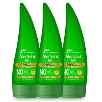 Dr Morepen Aloe Vera Gel Hydrating, Moisturizing, Soothing Glowing Skin For Both Men and Women 120 ml Pack of 3