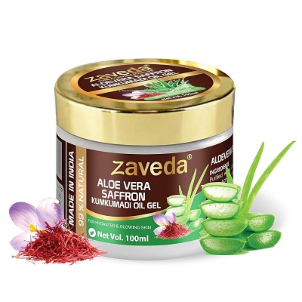 Zaveda Aloevera Saffron & Kumkumadi Gel