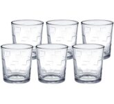 Amazon Brand - Solimo Amaya Whisky Glass Set, 285ml, Set of 6, Transparent