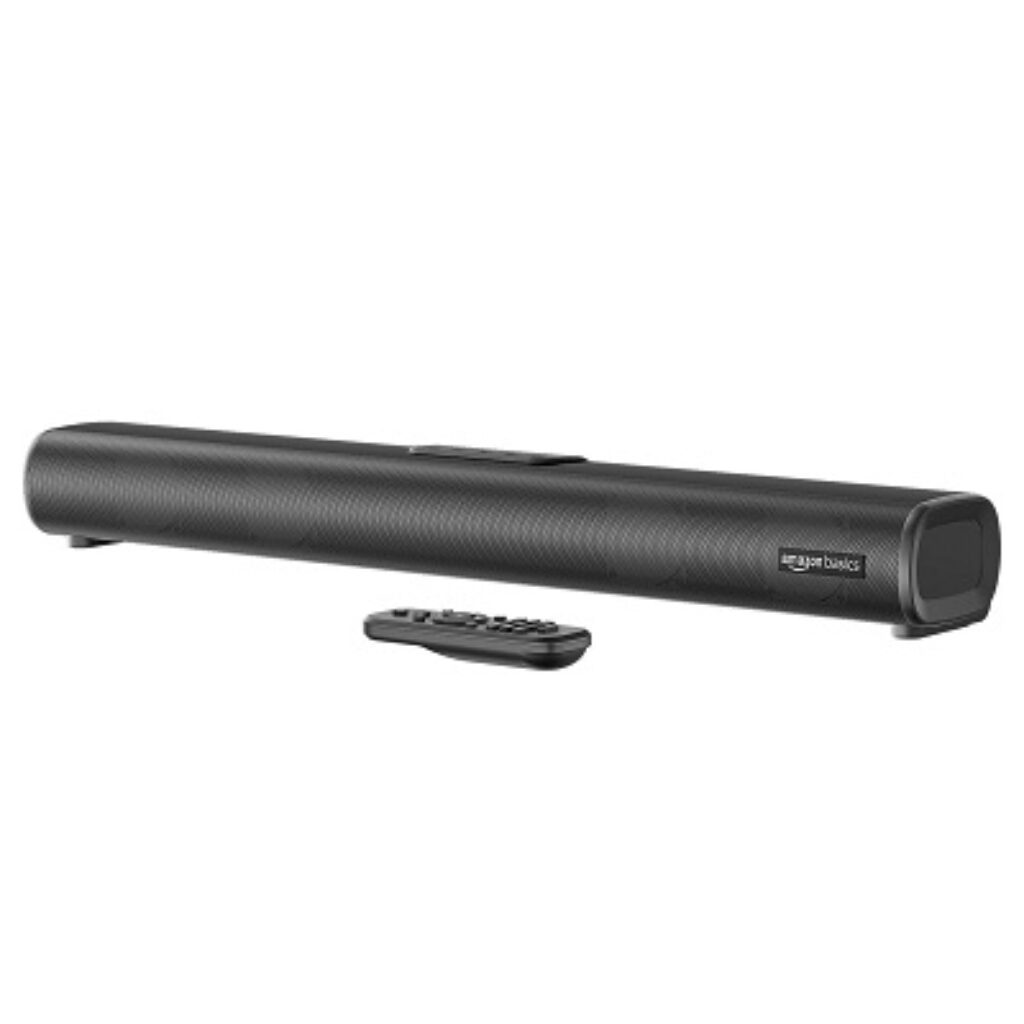 amazon basics Soundbar with 60W RMS Sound, 2.0 Channel