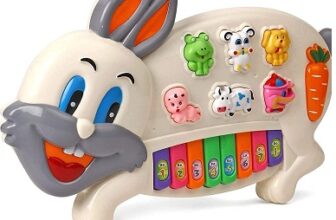 Amitasha Baby Music Rabbit Toys, Toddler Musical Animal Voice Piano