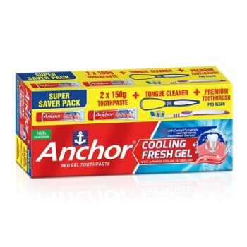 Anchor Red Cooling Fresh Gel Toothpaste 300Ggm (150gx2)