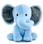 Babique Elephant Sitting Plush Soft Toy Cute Kids Animal