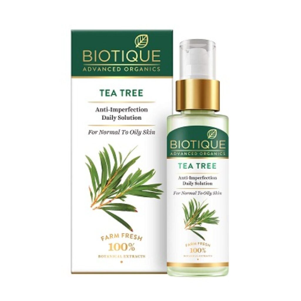 Biotique Tea Tree Anti-Imperfection Daily Solution Face Serum for Normal to Oily Skin, 30ml