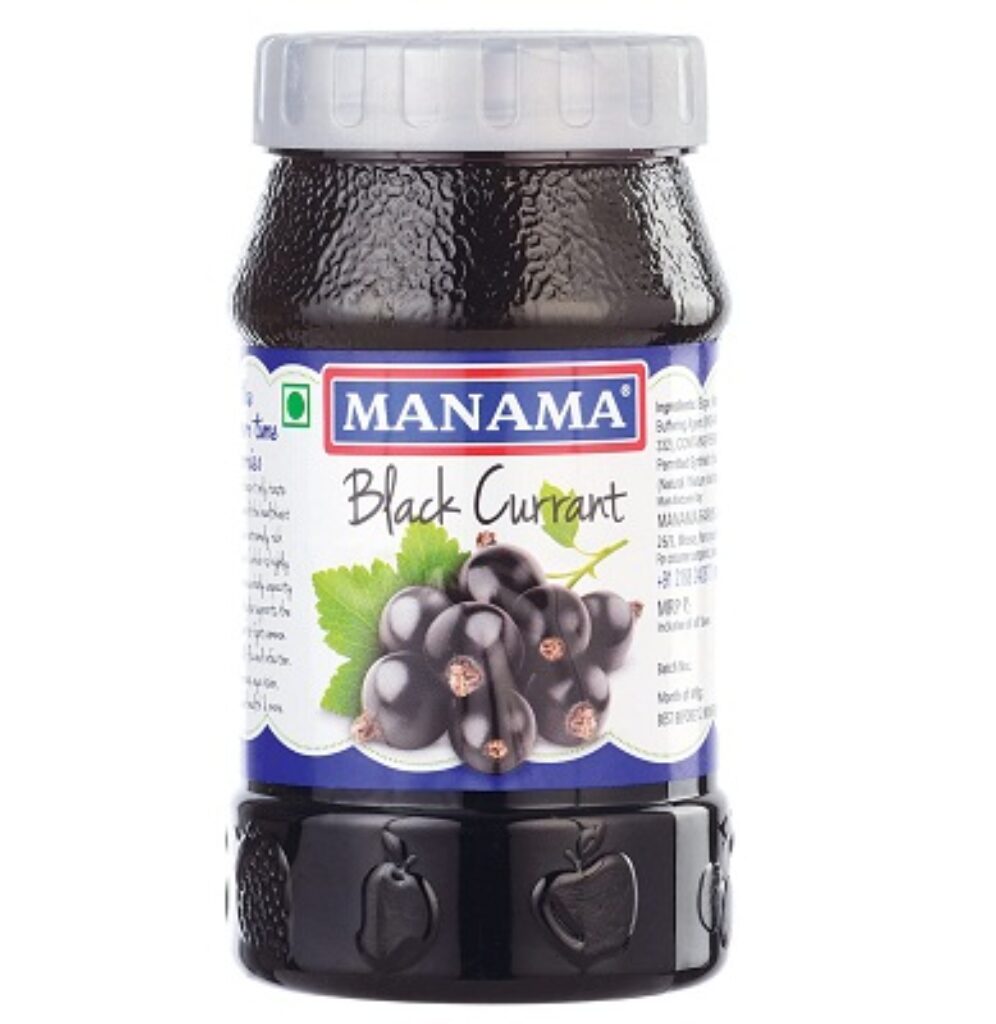 Manama Black Currant Jam | Real Fruit Ingredients