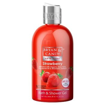 Bryan & Candy Strawberry Shower Gel (300ml) with Aloe Vera